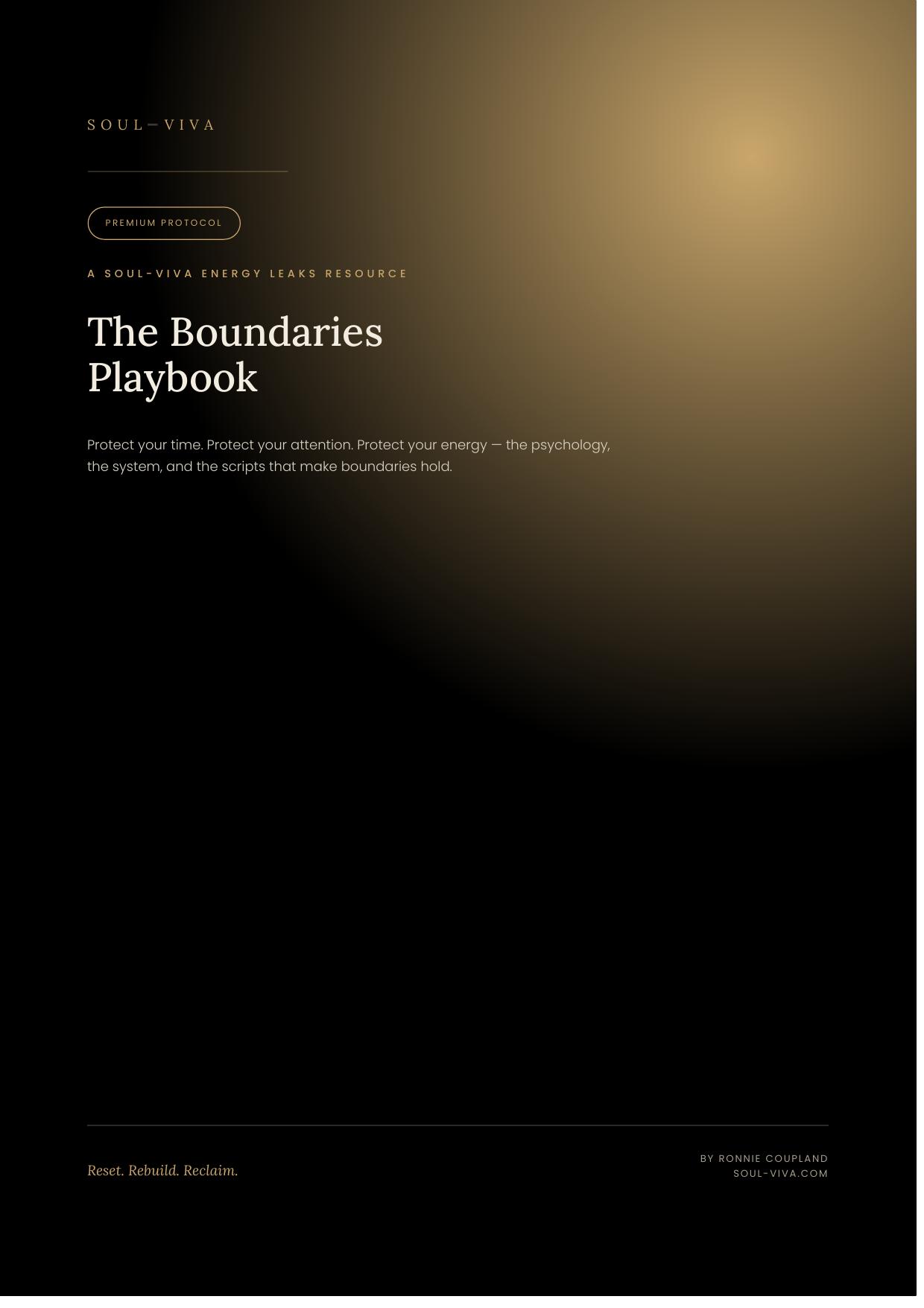 The Boundaries Playbook — cover page