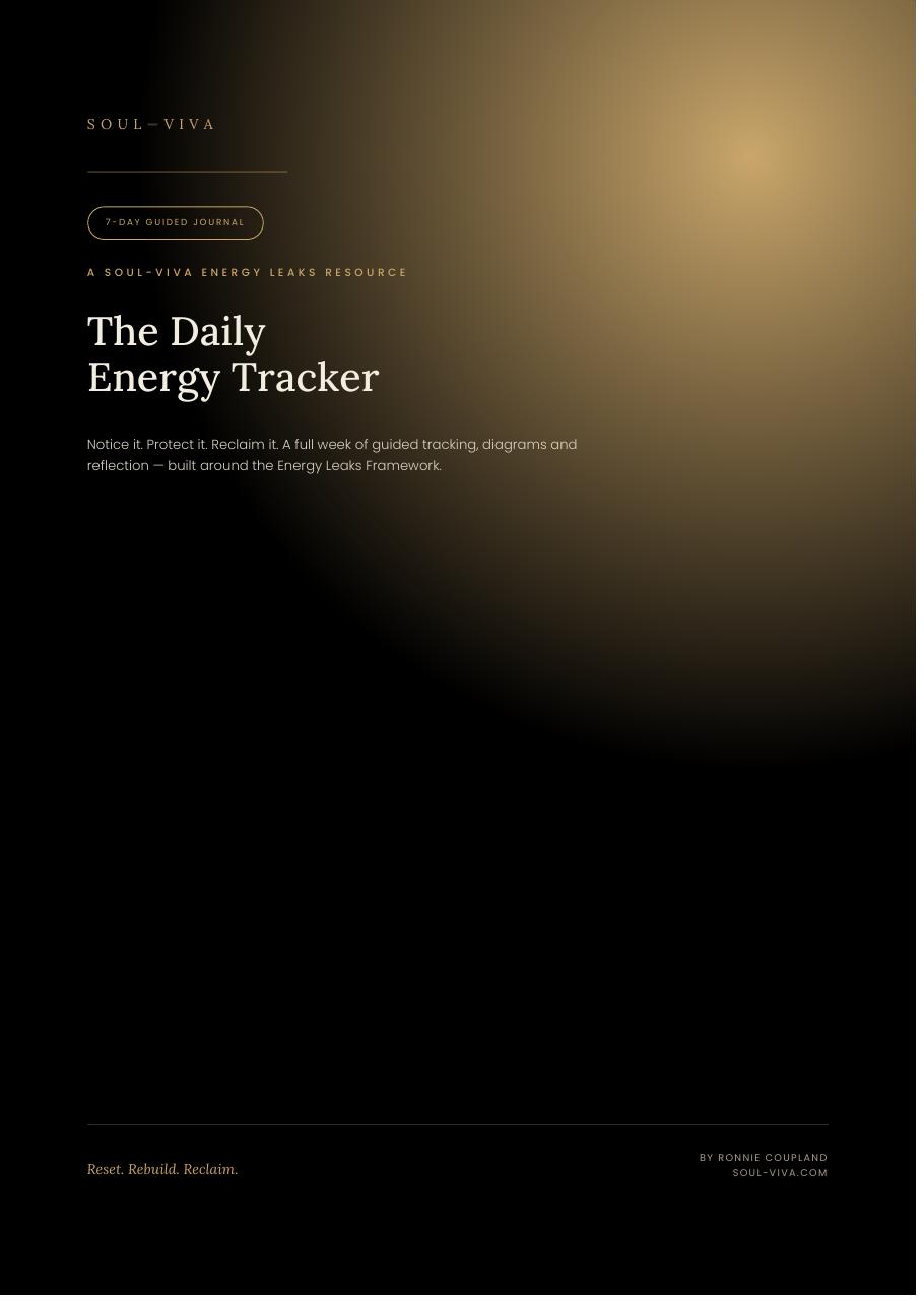 The Daily Energy Tracker — cover page