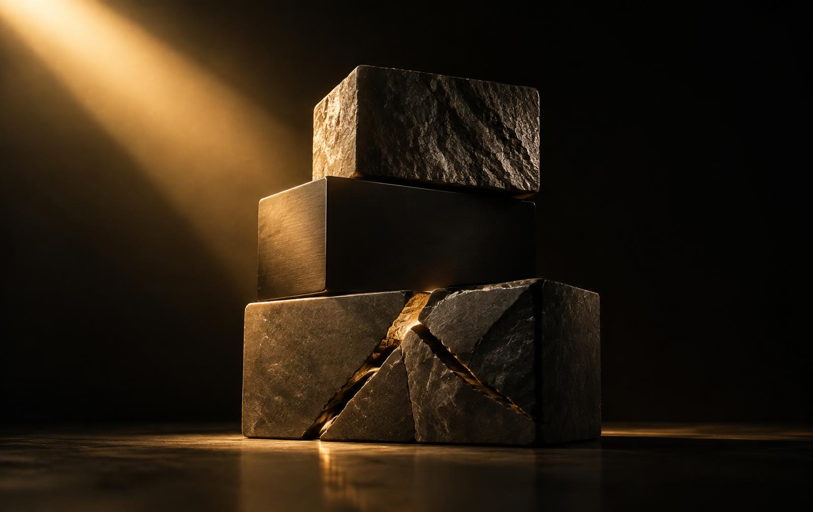 Three strong foundations representing Reset, Rebuild and Reclaim